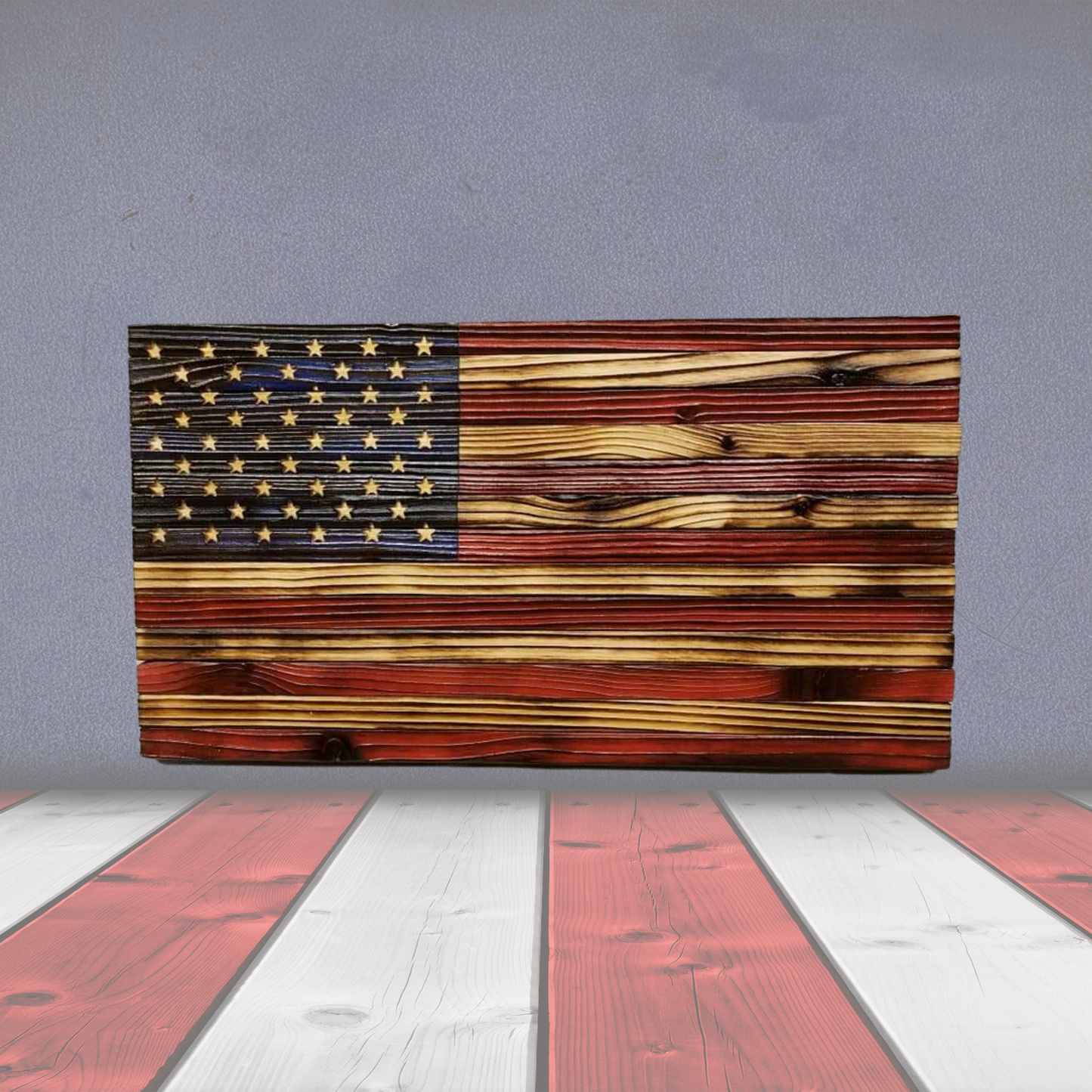Wooden USA Flag - Small